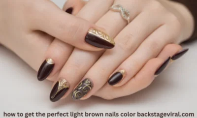 How to Get the Perfect Light Brown Nails Color Backstageviral.com