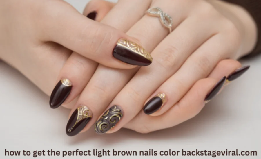 How to Get the Perfect Light Brown Nails Color Backstageviral.com