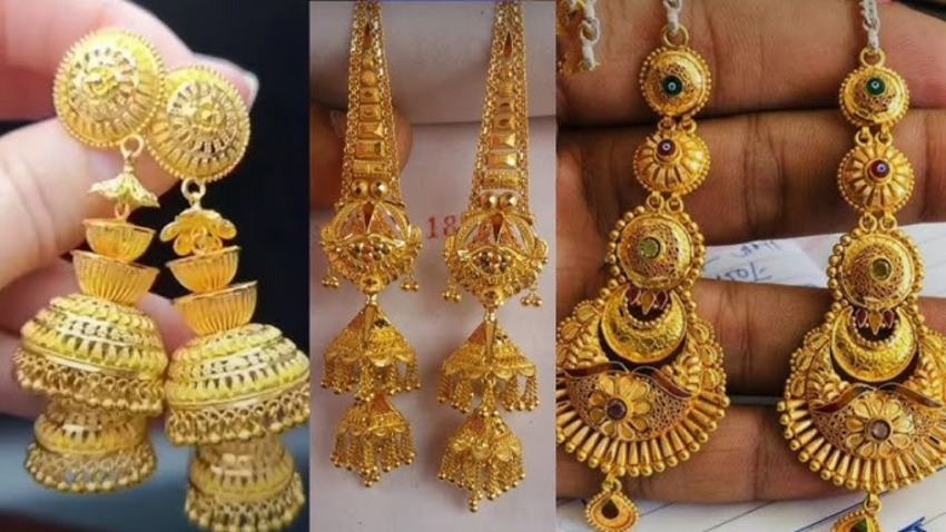 Bridal Gold Jhumka Design: The Perfect Earrings for Your Special Day