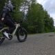 Electric hunting bike on a dirt trail