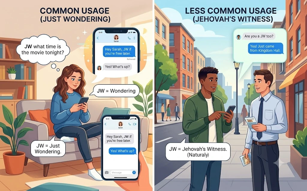 What does JW mean when texting